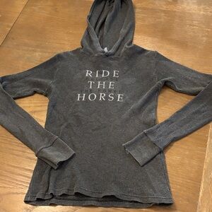 Charcoal Women's 'Ride the Horse' Hoodie